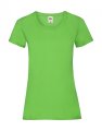 Goedkope Dames T-shirts fruit of the loom value weight 61-372-0 lime